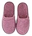 Arus Womens Turkish Terry Cotton Cloth Spa Slippers One Size Fits Most, Plum, 6-9.5 Wide Women