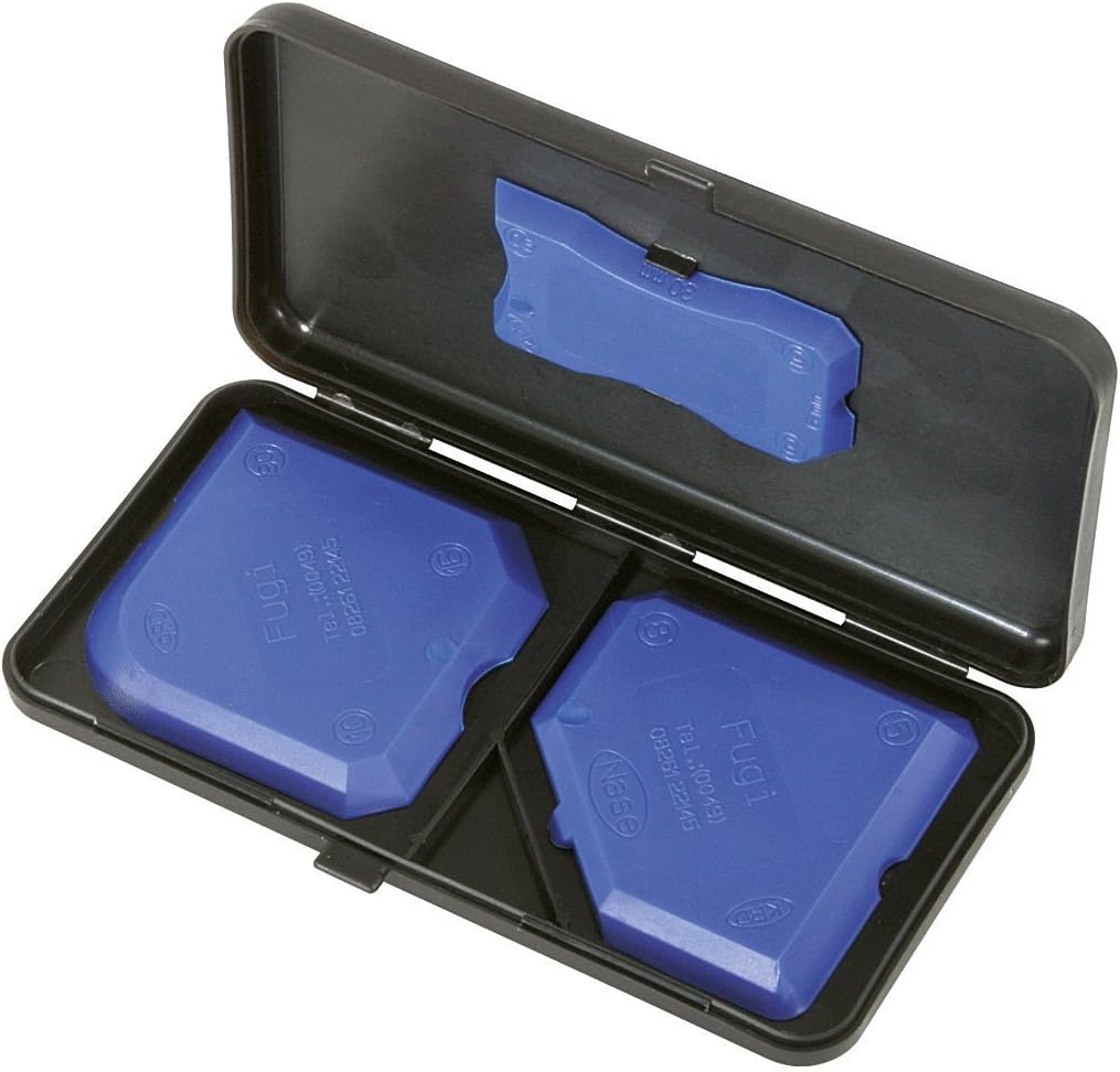 FUGI Professional Maxi Set Blue 3 piece Grouting / Silicone Sealant Caulk Profiling Finishing Tool Kit & Case German Made #5492SB