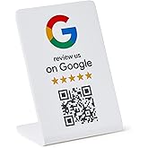 ProsperQR - Google Review Stand - NFC & QR Code, Easy Setup, For All Businesses (1-Pack)
