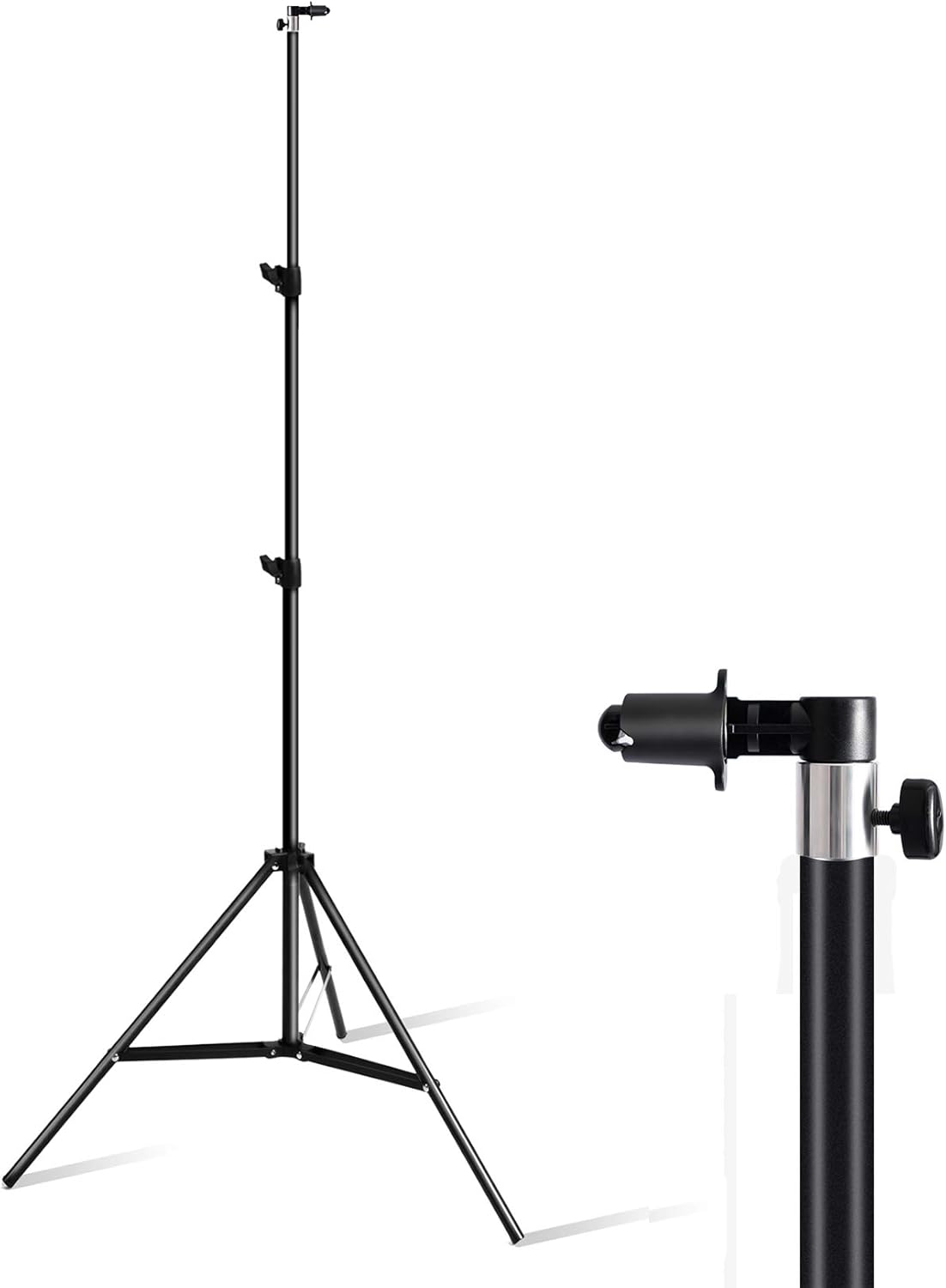Youngerfoto 6.5 Feet Light Reflector Stand Holder with Clip, Portable Photo