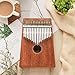Thumb Piano Ranch Kalimba 17 keys Finger Mbira with Online 5 Free Lessons Solid Wood Mahogany with Bag/Carved Notation/Tune Hammer/Music Book
