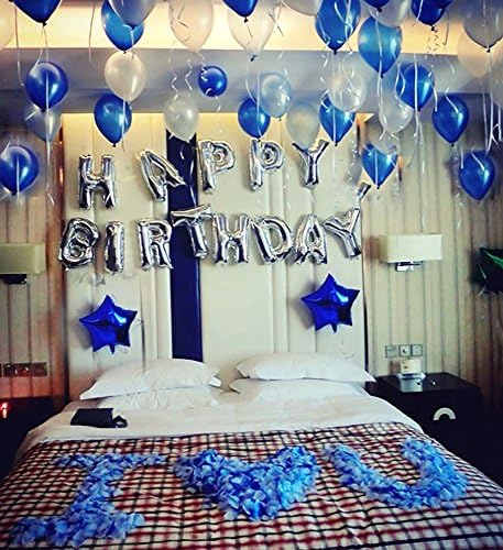 Cute Happy Birthday Party Decoration Balloons Alphabet Letters Balloons with Five-pointed Star Decoration