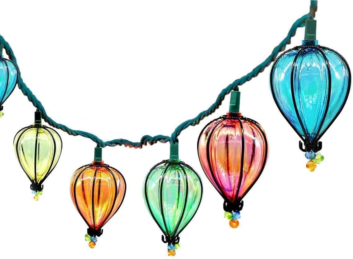 Photo 1 of GOOGIC 11FT Multicolor String Lights with 10 Bulbs, Colored Backyard Patio Lights String Lights, Hanging Indoor/Outdoor UL Listed for Bistro Wedding Party Bedroom Decor, 2PCS