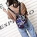 NEW! ZOMUSARGirls Shining Sequin Bling Mini Backpack Leather Purse Women Backpack Leather Cross Body Bag (Blue)