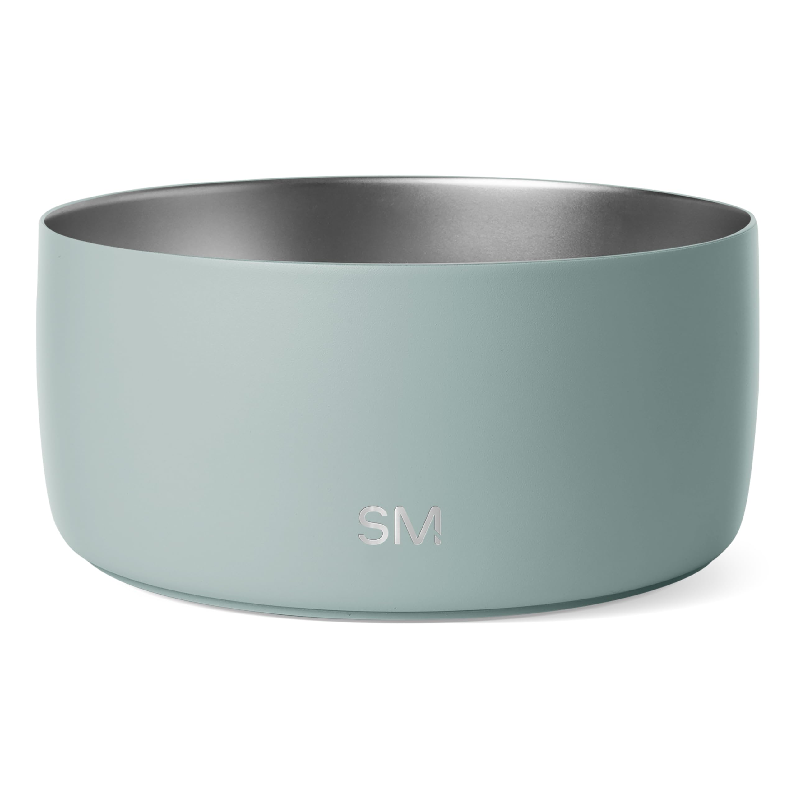 Simple Modern Stainless Steel Pet Water Bowl for Dogs & Cats | Insulated Stainless Steel Food Bowls for Dog Cat | No Tip No Slip BPA Free | Bentley Collection | Large (8 Cups) | Sea Glass Sage Image