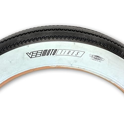 Two Vee Tire 20x4.0 Bike Tires Mission Command E Bike 50 with Mu 並行輸入品 Two Vee Tire 20x4.0 White Wall Zig Zag E-Bike 50 Tubeless Ready