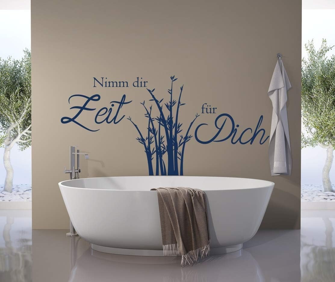 Tjapalo® Wandtattoo 'Bambus Schilf' In Braun (90x58 Cm) – Dekorativer Wandaufkleber Für Bad & Wohnzimmer