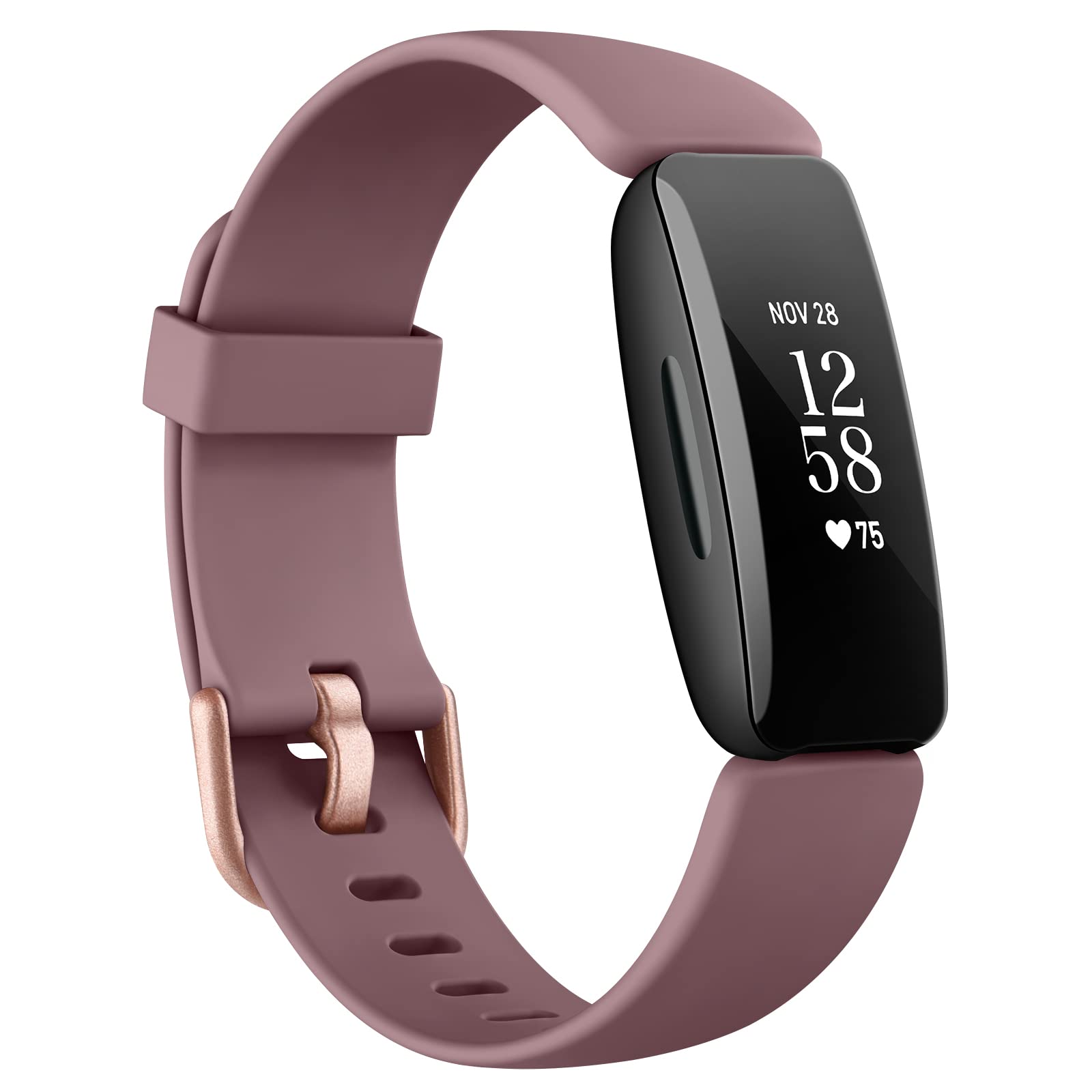AK Straps Compatible with Fitbit Inspire 2 Strap Women Men, Soft Silicone Replacement Wristband for Fitbit Inspire 2 Only.[NOT for Fitbit Inspire/Fitbit Inspire HR] (5.1''-8.1'', Violet Smoke)