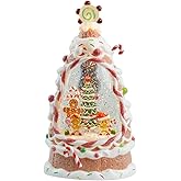 YQQY Christmas Gingerbread Water Globe - 9.5" Snow Globe with Lights & Music, Gingerbread Man & Christmas Tree Sence, Battery Operated Musical Water Globe for Indoor Tabletop Decor Gift