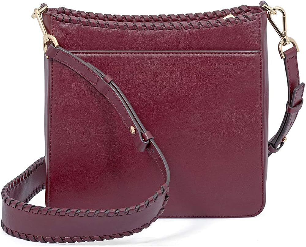 oxblood messenger bag