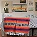 Del Mex Classic Mexican Blanket, Large Authentic Woven Falsa Throw (70