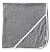 Burt's Bees Baby - Infant Single Ply Hooded Towel, 100% Organic Cotton (Heather Grey)