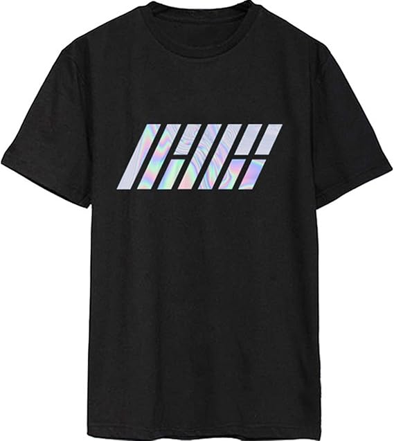 Amazon ビビショー Ikonアイコンシャツ コンサート応援 カジュアル 普段着 韓流グッズ 英文字 応援グッズ 韓国 男女兼用 レディース メンズ 応援品 Abr Tシャツ カットソー 通販