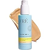 Tinted Mineral Sunscreen with Non-Nano Zinc Oxide, SPF 30 Face Moisturizer, GLOW ME by FRE Skincare (Medium-Deep) - Hydrating Lightweight Face Cream for Smoother & Glowing Skin - Reef-Safe Sunscreen