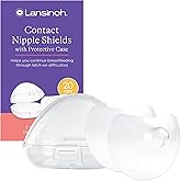 Lansinoh Contact Nipple Shield with Carrying Case, 2 Count, 20mm