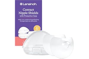 Lansinoh Contact Nipple Shield with Carrying Case, 2 Count, 20mm