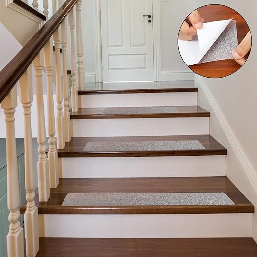 Baring 10 Pack Clear AntiSlip Grip Strips, NonSlip Stair Treads Tape