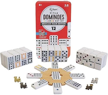 double 12 dominoes mexican train set