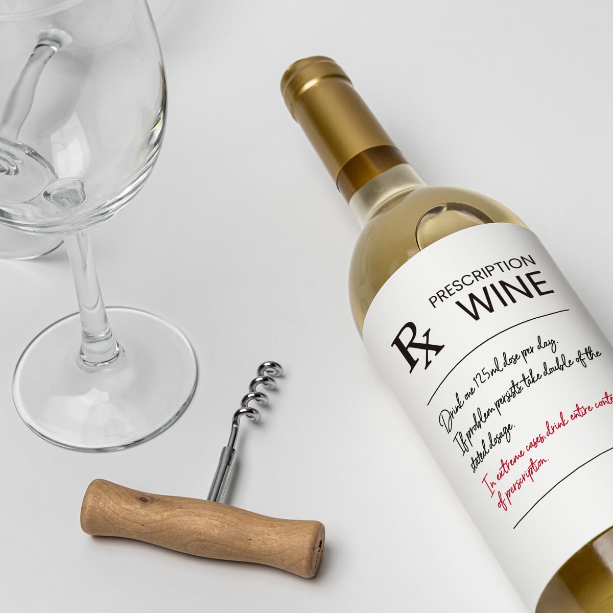 8 Pcs Pharmacist RX Wine Labels, Humor Pharmacist Retirement Appreciation Birthday Graduation Gifts for Women Men, Funny Pharmacy Technician Gift Wine Bottle Stickers Labels