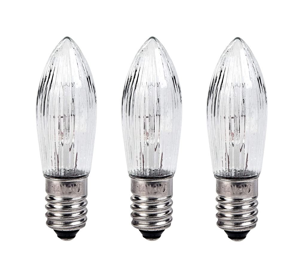 Candle Light Bulbs Candle Bulb Small Screw Candle Bridge Lights for Christmas Candle Arch Spare E10 Screw Light 3w 34v (3)