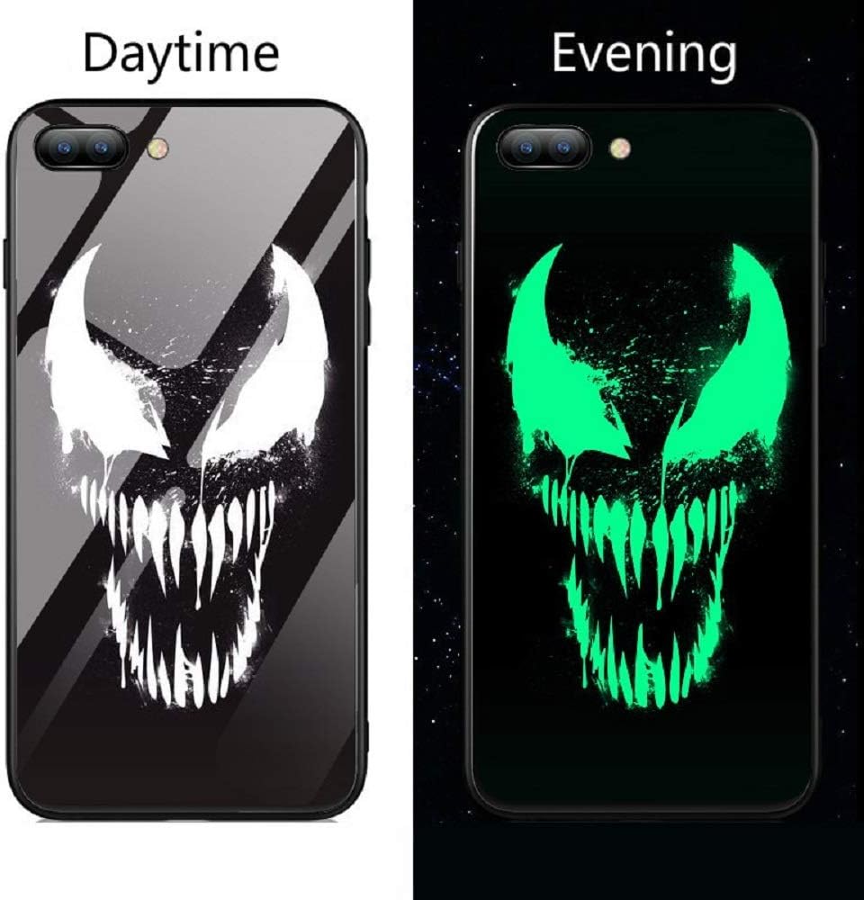 Avengers Endgame Batman Superman Spiderman Luminous Glass Case for iPhone 7 8 Plus X Xs Max XR 11 Pro Max Black Panther Iron Man Cover
