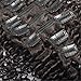 Keyu Afro Kinky Curly Clip in Human Hair Extensions Hair Weft 7Pcs/Set 70g Natural Black (12