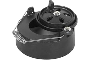 Fireloop Cast Iron Damper Chimney Cap for Big Size Green Egg Dual Function Metal Top Daisy Wheel for Large&Medium Damper Slide Draft Top Vent Cap Green Egg Accessories Replacement Parts