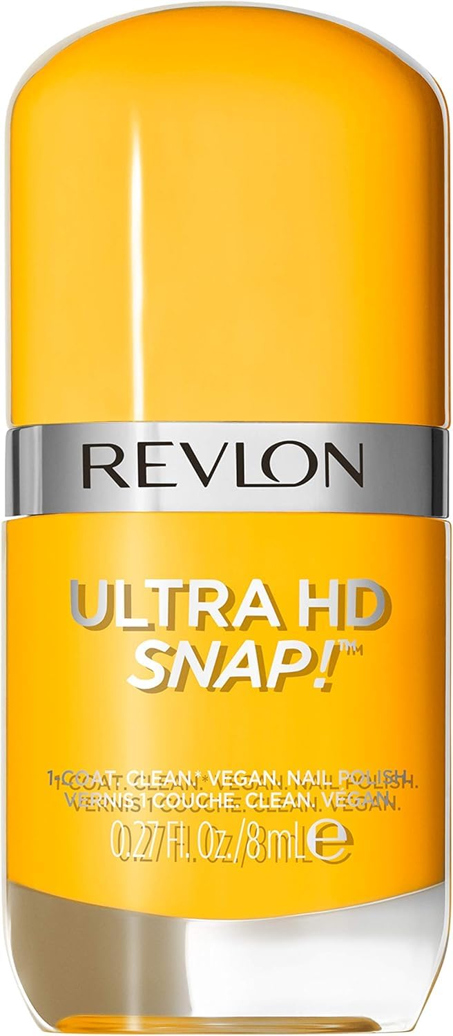 Revlon Ultra HD Snap Nail Polish, Long Lasting Vegan Formula, Quick Drying and One-Coat Full Coverage Colour (8 ml) Marigold Maven (010) Unisex