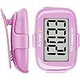AVTREK 3D Step Counter Clip On with LED Backlight Pocket Pedometer for Walking Outdoor Activities Fitness Tracker Without Smartphone