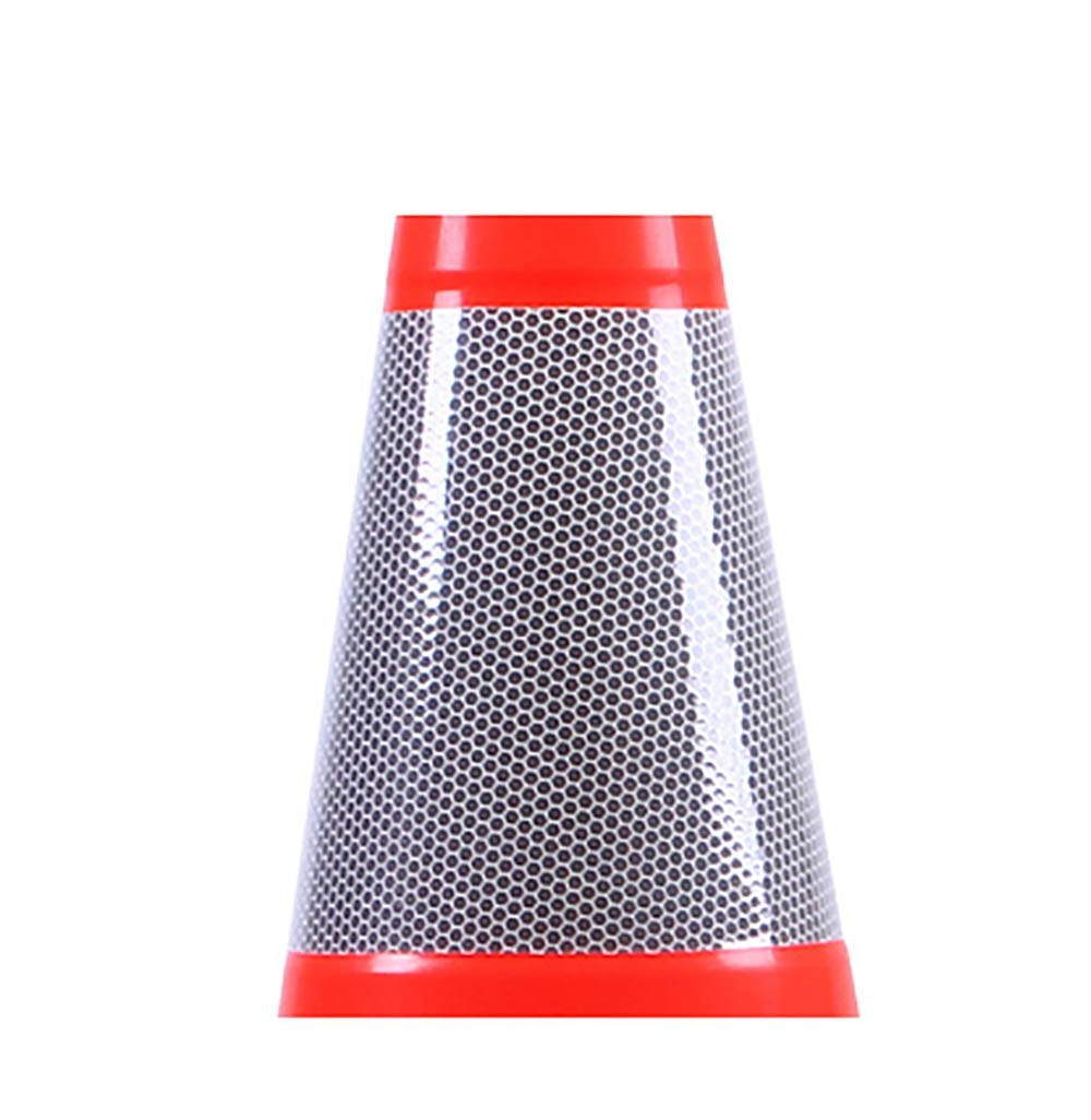 (Pack of 5) Orangeplas 18" Orange PVC Safety Traffic Cone Black Base Construction Road Parking Cones with 6" Reflective