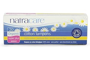 Natracare Organic Cotton Tampons, Super Plus 20 ea ( Pack of 4)