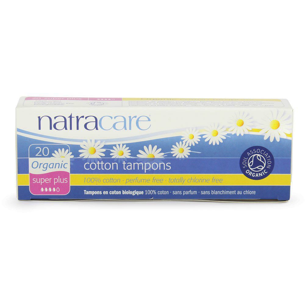 Natracare Organic All Cotton Tampons, 20 Each