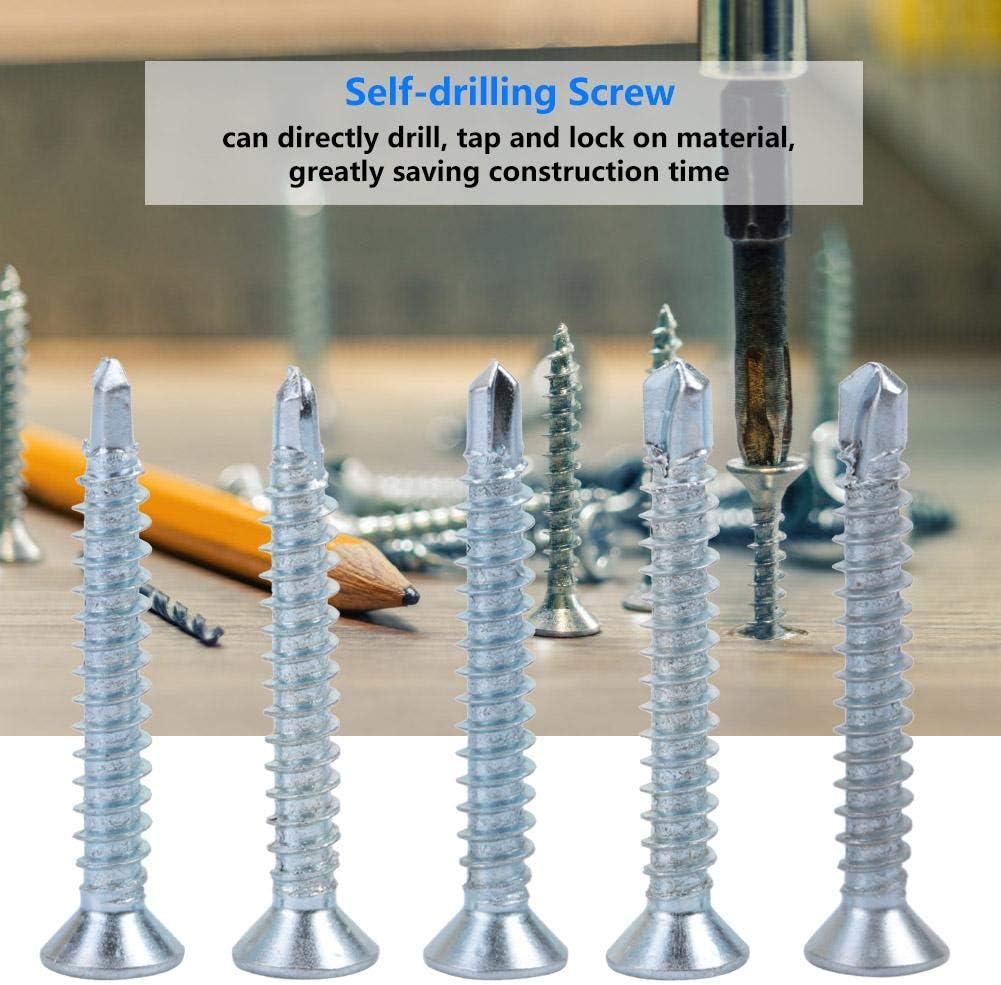 Hilitand Drilling Tail Screw Set, Countersunk Head Self-Drilling - Image 5