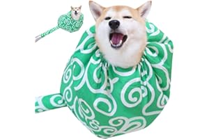 WAYUTO Flexible Pet Drying Bag with Drawstring Dog Hair Drying Bag Puppy Hair Dryer Box Dog Dryer Bag for Home, Bathroom and Pet Shop Use L