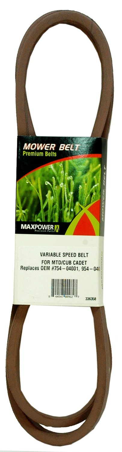 Maxpower 336358 Mower Belt for MTD, Cub Cadet and Troy-Bilt Models 754-04001, 954-04001
