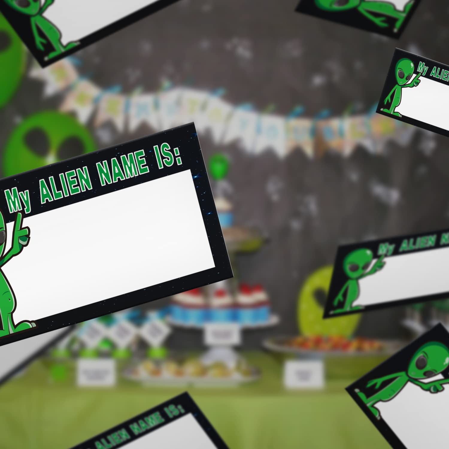 Mua shupai What's Your Alien Name Game, 1 Alien Theme Sign and 50 Name ...