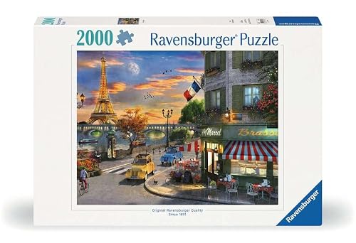 Ravensburger - Paris Sunset - 2000 Piece Jigsaw Puzzle - Featuring a ...