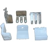 False Front Clips/Clear or White Mount Your Fake Drawers and Fake Cabinet Fronts to Frames. (Choose Your False Front Clips) 4 Clips per Pack with All Hardware Included by E.H.C. (Clear)