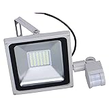 SMD PIR Motion LED Flood Light Waterproof 50W 110V