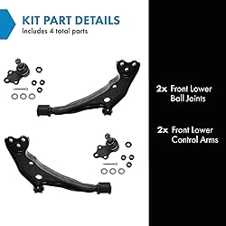 TRQ Front Lower Control Arm with Ball Joint Set