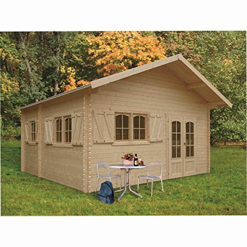 Solid Abri de Jardin Maisonnette Chalet de Jardin Week End