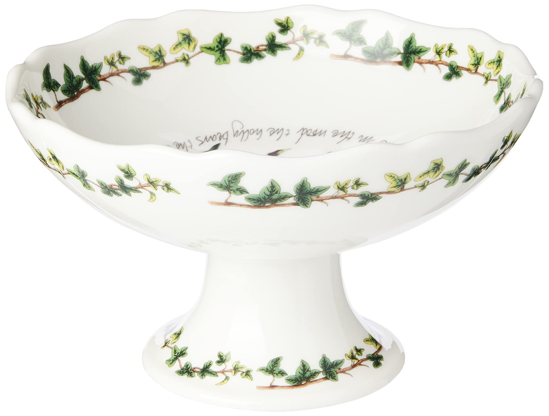 Portmeirion Home & Gifts HV77254-X Scalloped Dish, Ceramic, Multi-Colour, 14.1 x 14.1 x 8.1 cm