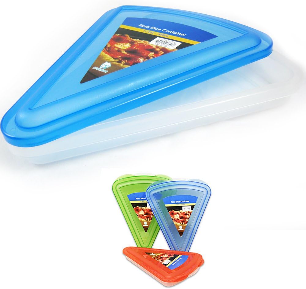 1 Plastic Pizza Slice Box Stack Container Compact Takeout Food Lunch