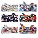 DRESHOW Boho Bow Headbands for Women Vintage Flower Printed Yoga Hairband Elastic Rabbit ear Head Wrap 6 Pack
