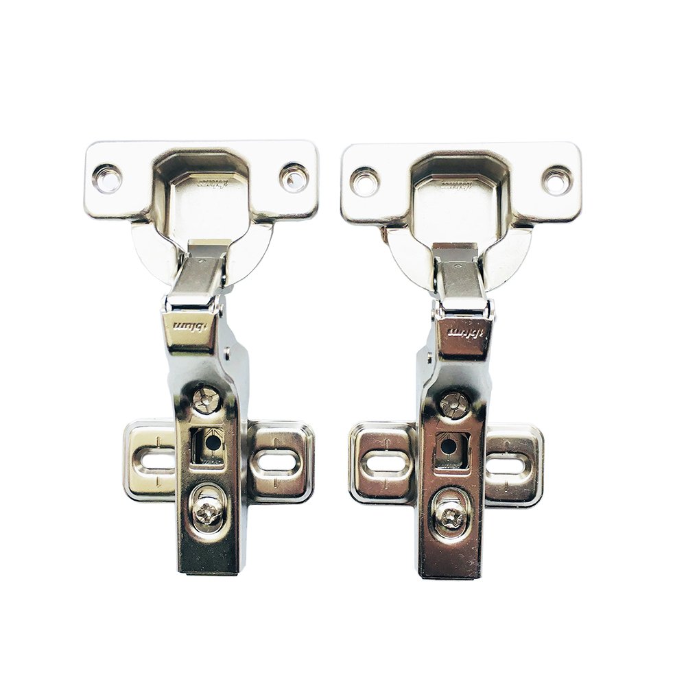 Blum Clip Top 100 Degree Standard Hinge Kitchen Cabinet Cupboard Door Hinges Without BLUMOTION 71M2750, Inset Hinge, Fast Assembly, Made in Austria Pack of 2