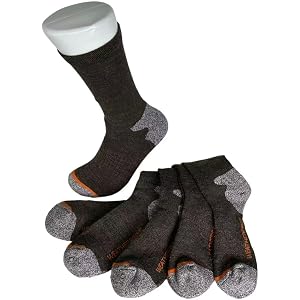 TENUUL 5 Pairs Unisex Brown Basic Casual Socks for Men Women | Mixed Fabric, Soft Stretch, Non-Binding, Breathable, Daily Wea