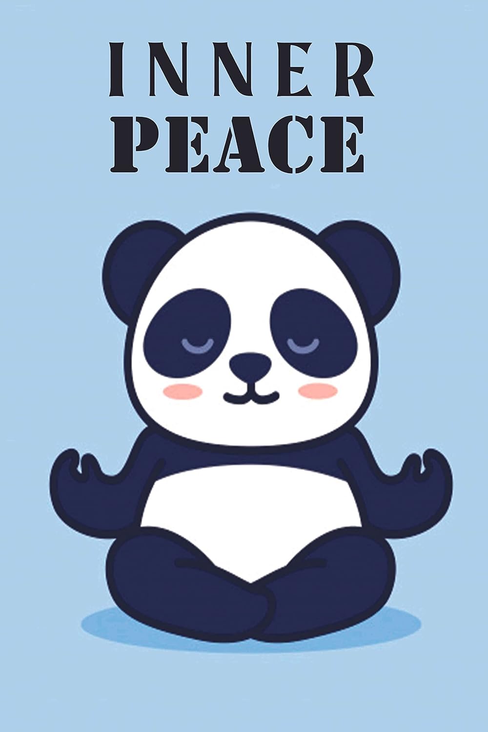 Wall PosterCute Panda PosterInner PeacePoster for Living Area