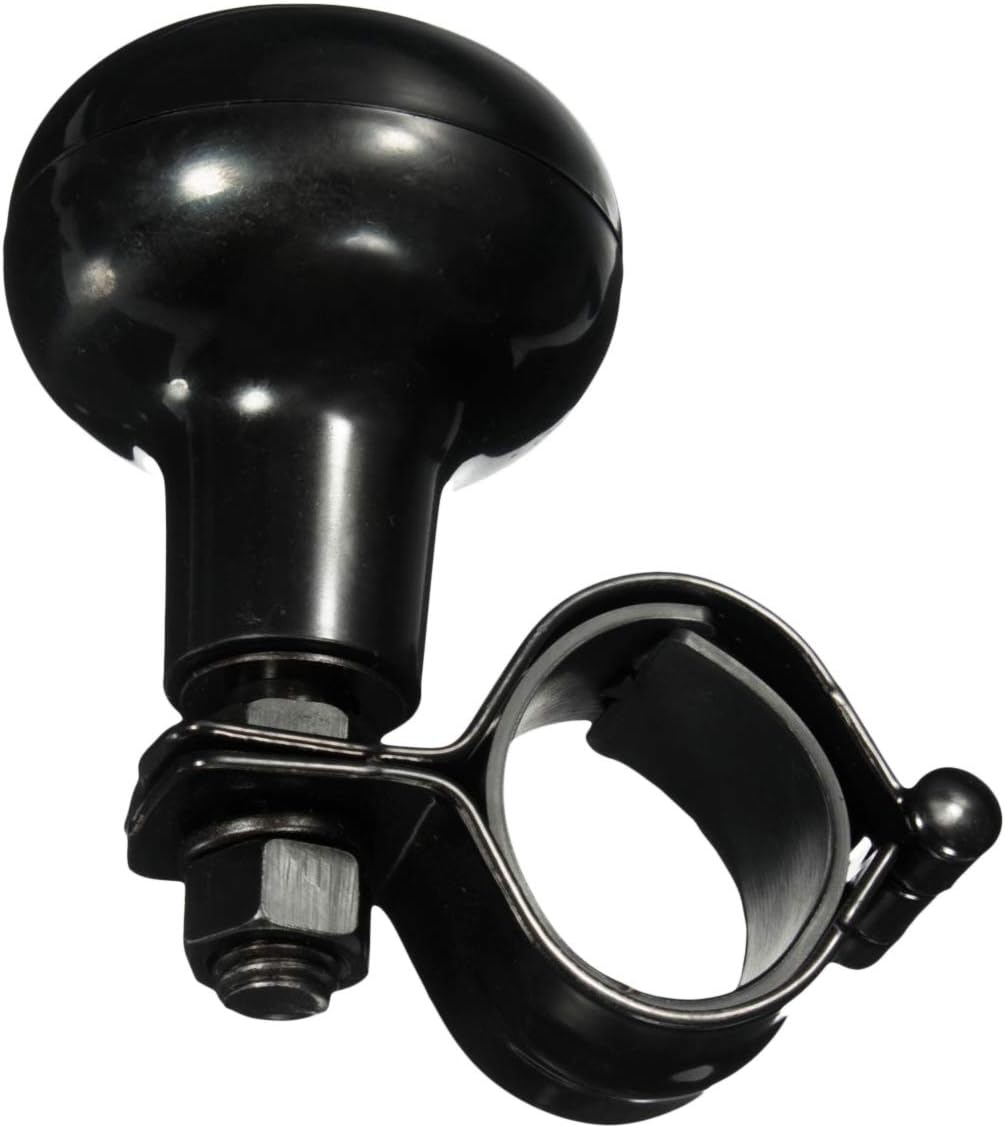 Vehicle Steering Wheel Spinner Knob - Zone Tech Suicide Classic Black Premium Quality Steering Wheel Spinner with Power Handles Universal Fit: Automotive