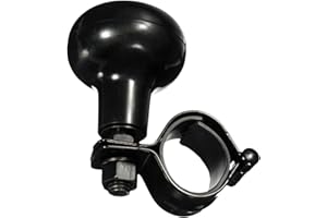 ZONETECH Vehicle Steering Wheel Spinner Knob - Suicide Classic Black Premium Quality Driving Assist with Power Handle Univers