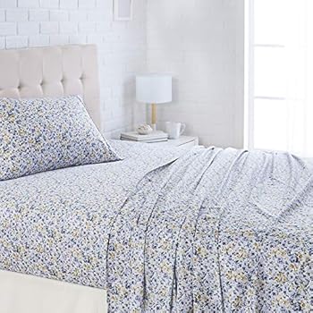 AmazonBasics Lightweight Super Soft Easy Care Microfiber Sheet Set with 16